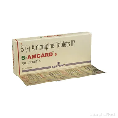 s-amcard 5 tablet - S-Amlodipine (5mg) medicine