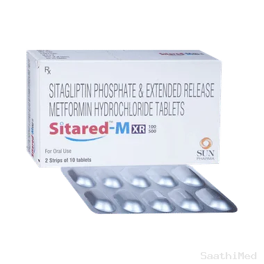 sitared-m xr100/500 tablet Allopathy (Sitagliptin (100mg)) - Uses in Hindi, Side Effects, Substitutes & Price in India