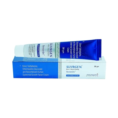 slvrgen cream Allopathy (Recombinant Human Epidermal Growth Factor (10mcg)) - Uses in Hindi, Side Effects, Substitutes & Price in India