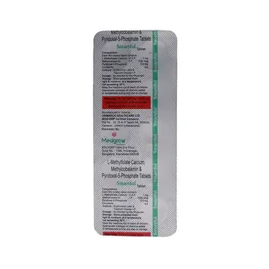 smartfol tablet Allopathy (L-Methyl Folate (1mg)) - Uses in Hindi, Side Effects, Substitutes & Price in India