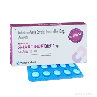 smartinor cr 10mg tablet Allopathy (Norethisterone (10mg)) - Uses in Hindi, Side Effects, Substitutes & Price in India