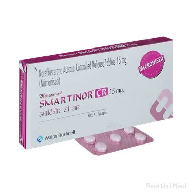 smartinor cr 15mg tablet - Norethisterone (15mg) medicine