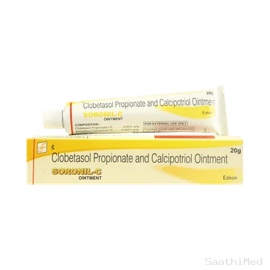 soronil c ointment Allopathy (Calcipotriol (0.005% w/w)) - Uses in Hindi, Side Effects, Substitutes & Price in India