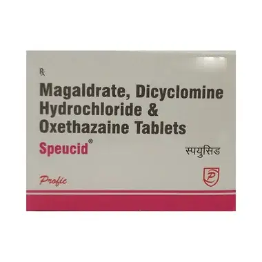 speucid tablet Allopathy (Oxetacaine (5mg)) - Uses in Hindi, Side Effects, Substitutes & Price in India