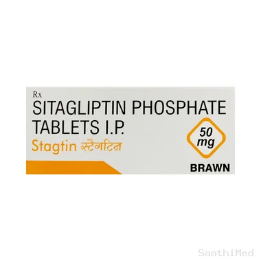 stagtin 50mg tablet Allopathy (Sitagliptin (50mg)) - Uses in Hindi, Side Effects, Substitutes & Price in India