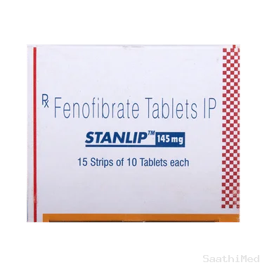 stanlip 145mg tablet Allopathy (Fenofibrate (145mg)) - Uses in Hindi, Side Effects, Substitutes & Price in India