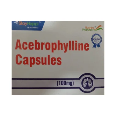 stayhappi acebrophylline 100mg capsule Allopathy (Acebrophylline (100mg)) - Uses in Hindi, Side Effects, Substitutes & Price in India