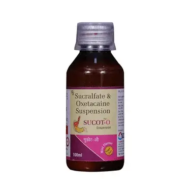 sucot-o oral suspension mint sugar free Allopathy (Sucralfate (1000mg)) - Uses in Hindi, Side Effects, Substitutes & Price in India