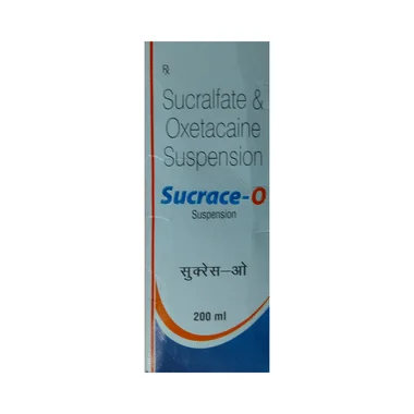 sucrace-o suspension Allopathy (Sucralfate (500mg/5ml)) - Uses in Hindi, Side Effects, Substitutes & Price in India