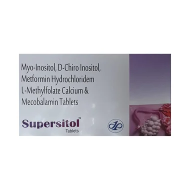 supersitol tablet Allopathy (Myo-Inositol (550mg)) - Uses in Hindi, Side Effects, Substitutes & Price in India