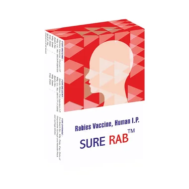sure rab vaccine Allopathy (Rabies vaccine, Human (2.5IU)) - Uses in Hindi, Side Effects, Substitutes & Price in India