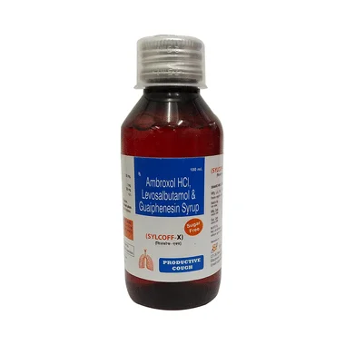 sylcoff-x syrup sugar free Allopathy (Ambroxol (30mg/5ml)) - Uses in Hindi, Side Effects, Substitutes & Price in India