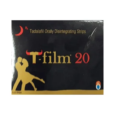 t-film 20mg disintegrating strip Allopathy (Tadalafil (20mg)) - Uses in Hindi, Side Effects, Substitutes & Price in India