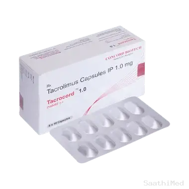 tacrocord 1mg capsule Allopathy (Tacrolimus (1mg)) - Uses in Hindi, Side Effects, Substitutes & Price in India