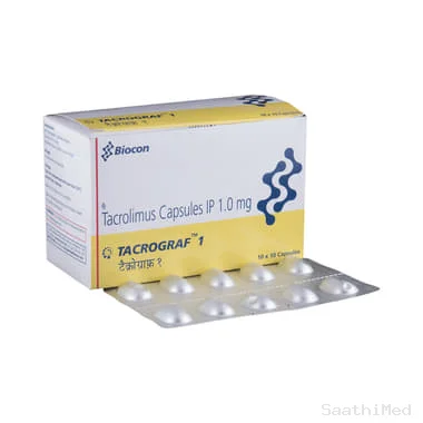 tacrograf 1 capsule Allopathy (Tacrolimus (1mg)) - Uses in Hindi, Side Effects, Substitutes & Price in India