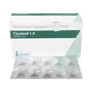 tacstead  1.0 capsule Allopathy (Tacrolimus (1mg)) - Uses in Hindi, Side Effects, Substitutes & Price in India