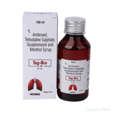 tag-bro syrup Allopathy (Ambroxol (15mg/5ml)) - Uses in Hindi, Side Effects, Substitutes & Price in India