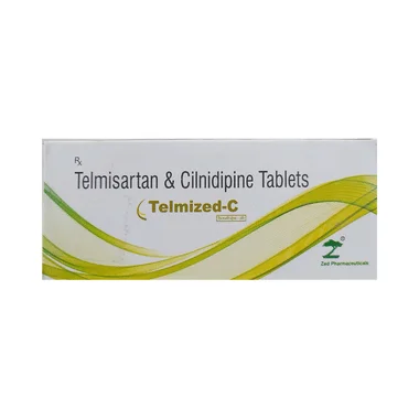 telmized-c tablet Allopathy (Cilnidipine (10mg)) - Uses in Hindi, Side Effects, Substitutes & Price in India
