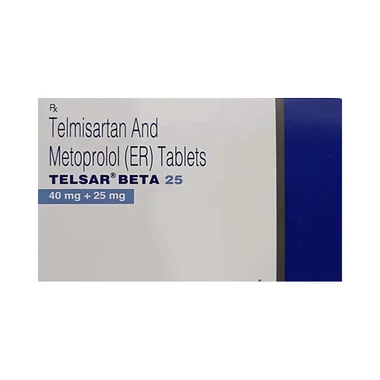 telsar beta 25 tablet er Allopathy (Telmisartan (40mg)) - Uses in Hindi, Side Effects, Substitutes & Price in India