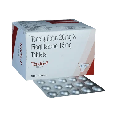 tendia-p tablet Allopathy (Teneligliptin (20mg)) - Uses in Hindi, Side Effects, Substitutes & Price in India