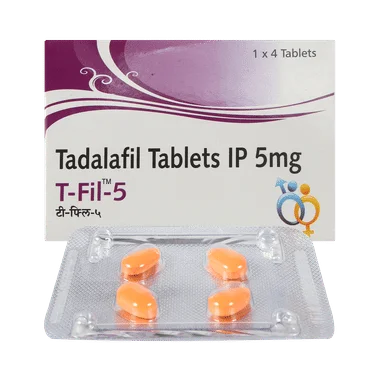 tfil 5mg tablet Allopathy (Tadalafil (5mg)) - Uses in Hindi, Side Effects, Substitutes & Price in India