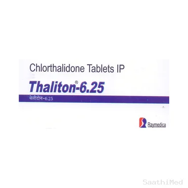 Thaliton 6.25 Tablet Allopathy (Chlorthalidone (6.25mg)) - Uses in Hindi, Side Effects, Substitutes & Price in India