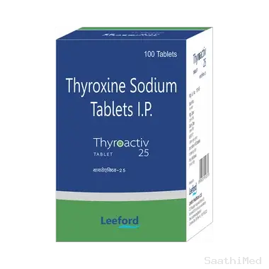 thyroactiv 25 tablet Allopathy (Thyroxine (25mcg)) - Uses in Hindi, Side Effects, Substitutes & Price in India