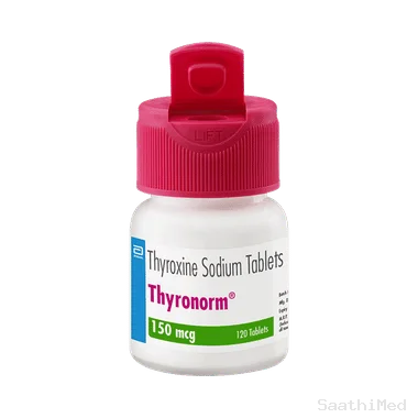 thyronorm 150mcg tablet Allopathy (Thyroxine (150mcg)) - Uses in Hindi, Side Effects, Substitutes & Price in India