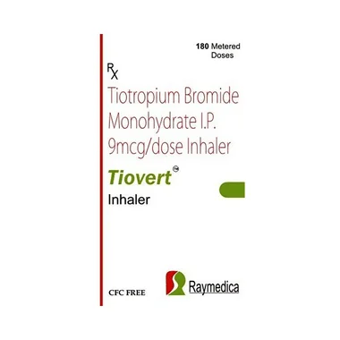 tiovert inhaler Allopathy (Tiotropium (9mcg)) - Uses in Hindi, Side Effects, Substitutes & Price in India