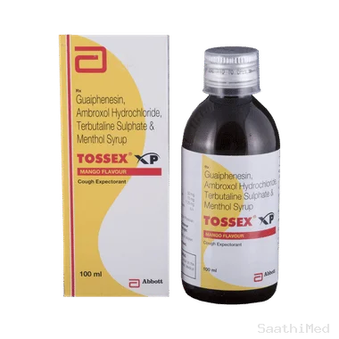 tossex xp expectorant mango Allopathy (Ambroxol (15mg/5ml)) - Uses in Hindi, Side Effects, Substitutes & Price in India