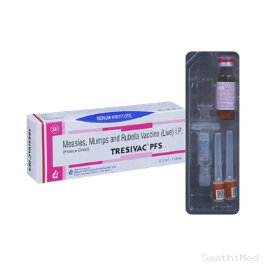 tresivac pfs vaccine Allopathy (Measles Vaccine (Live) (1000ccid50)) - Uses in Hindi, Side Effects, Substitutes & Price in India