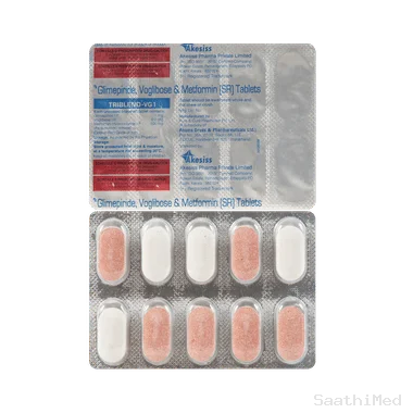 triblend vg1 tablet sr Allopathy (Glimepiride (1mg)) - Uses in Hindi, Side Effects, Substitutes & Price in India