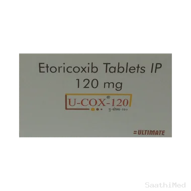 u-cox 120 tablet Allopathy (Etoricoxib (120mg)) - Uses in Hindi, Side Effects, Substitutes & Price in India
