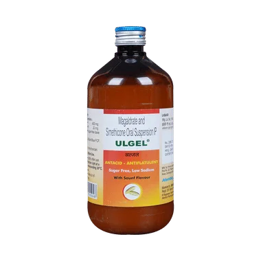 ulgel oral suspension saunf Allopathy (Magaldrate (400mg/5ml)) - Uses in Hindi, Side Effects, Substitutes & Price in India