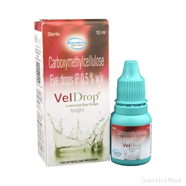 veldrop lubricant eye drop Allopathy (Carboxymethylcellulose (0.5% w/v)) - Uses in Hindi, Side Effects, Substitutes & Price in India