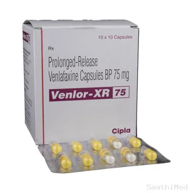 venlor-xr 75 capsule Allopathy (Venlafaxine (75mg)) - Uses in Hindi, Side Effects, Substitutes & Price in India