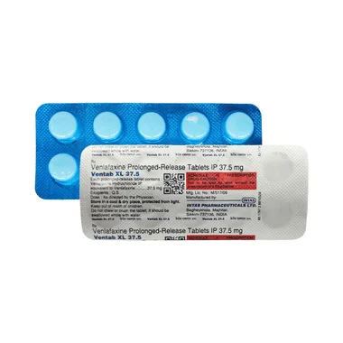 ventab xl 37.5 tablet Allopathy (Venlafaxine (37.5mg)) - Uses in Hindi, Side Effects, Substitutes & Price in India