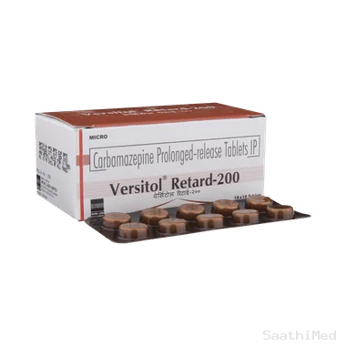 versitol retard 200 tablet pr Allopathy (Carbamazepine (200mg)) - Uses in Hindi, Side Effects, Substitutes & Price in India