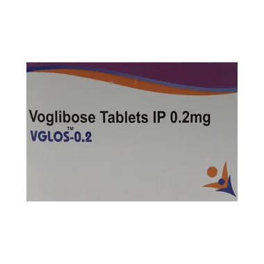 vglos 0.2mg tablet Allopathy (Voglibose (0.2mg)) - Uses in Hindi, Side Effects, Substitutes & Price in India
