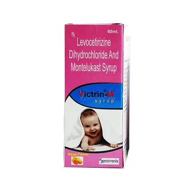 victrin-m syrup mango Allopathy (Levocetirizine (2.5mg)) - Uses in Hindi, Side Effects, Substitutes & Price in India