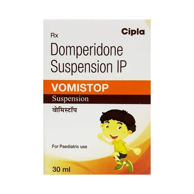 vomistop 1mg/ml suspension Allopathy (Domperidone (1mg/ml)) - Uses in Hindi, Side Effects, Substitutes & Price in India