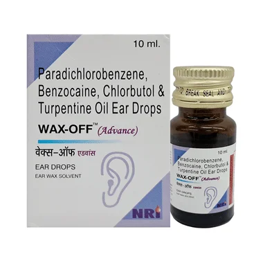 wax-off advance ear drop Allopathy (Benzocaine (2.7% w/v)) - Uses in Hindi, Side Effects, Substitutes & Price in India