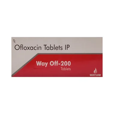 way off 200 tablet Allopathy (Ofloxacin (200mg)) - Uses in Hindi, Side Effects, Substitutes & Price in India