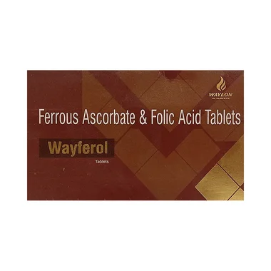 wayferol tablet Allopathy (Ferrous Ascorbate (100mg)) - Uses in Hindi, Side Effects, Substitutes & Price in India