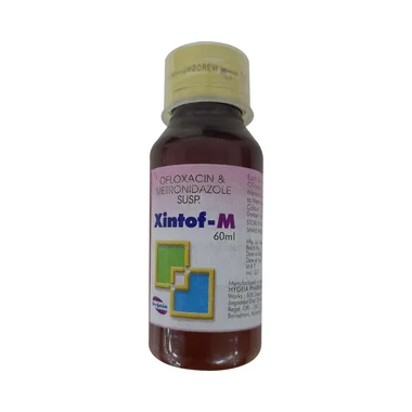 xintof m  syrup Allopathy (Ofloxacin (100mg/5ml)) - Uses in Hindi, Side Effects, Substitutes & Price in India