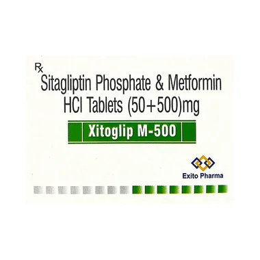 xitoglip-m 50mg/500mg tablet Allopathy (Sitagliptin (50mg)) - Uses in Hindi, Side Effects, Substitutes & Price in India