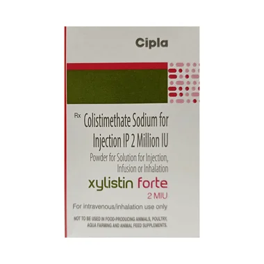 xylistin forte 2miu injection Allopathy (Colistimethate Sodium (2Million IU)) - Uses in Hindi, Side Effects, Substitutes & Price in India