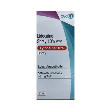 xylocaine spray Allopathy (Lidocaine (10% w/v)) - Uses, Side Effects, Substitutes & Price