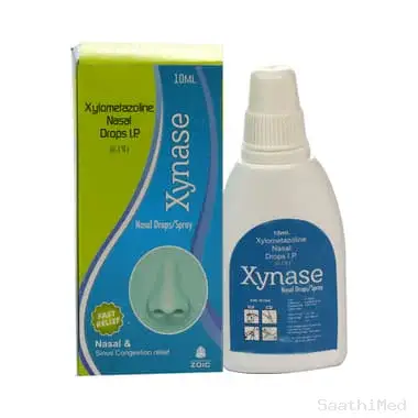 xynase 0.1% nasal spray Allopathy (Xylometazoline (0.1% w/v)) - Uses, Side Effects, Substitutes & Price