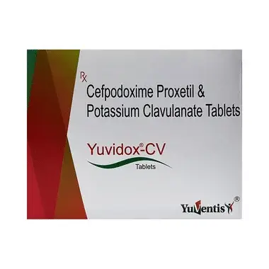 yuvidox-cv tablet Allopathy (Cefpodoxime Proxetil (200mg)) - Uses, Side Effects, Substitutes & Price